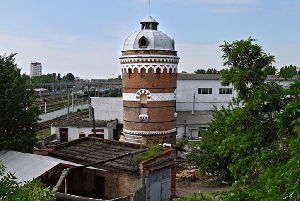 Старинная водонапорная башня локомотивного депо Саратов