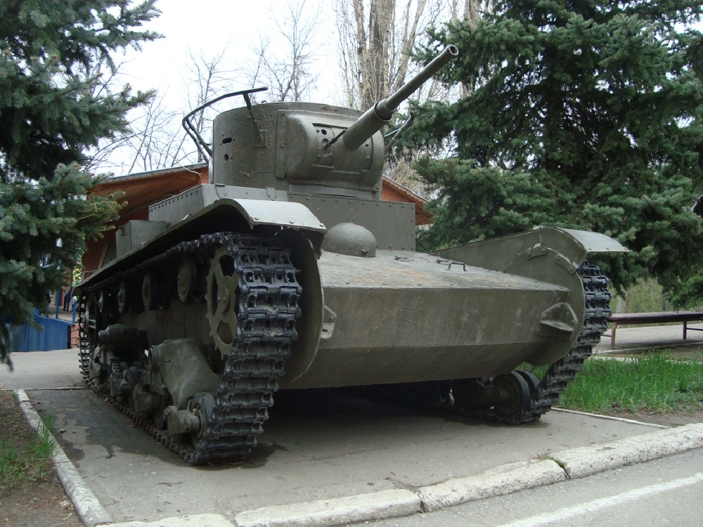 Легкий танк Т-26. Макет   
