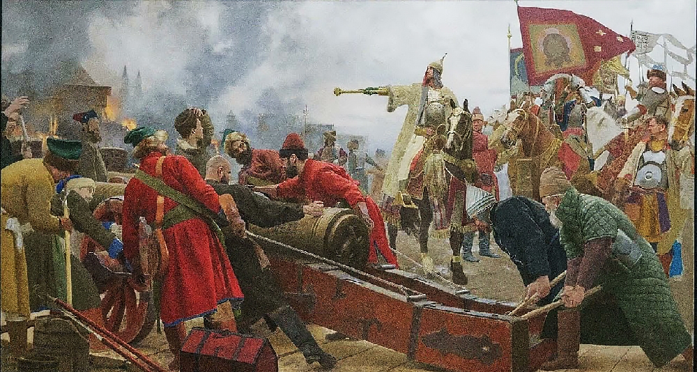 Что произошло в 14 веке. Лобин артиллерия Ивана Грозного. Войско Ивана Грозного посошная рать.