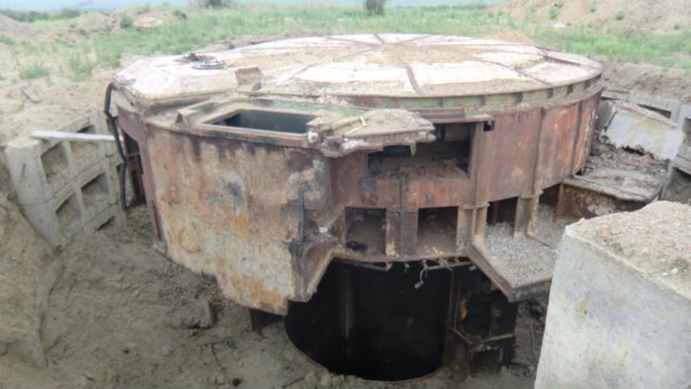 Демонтированная шахтная пусковая установка УР-100НУ