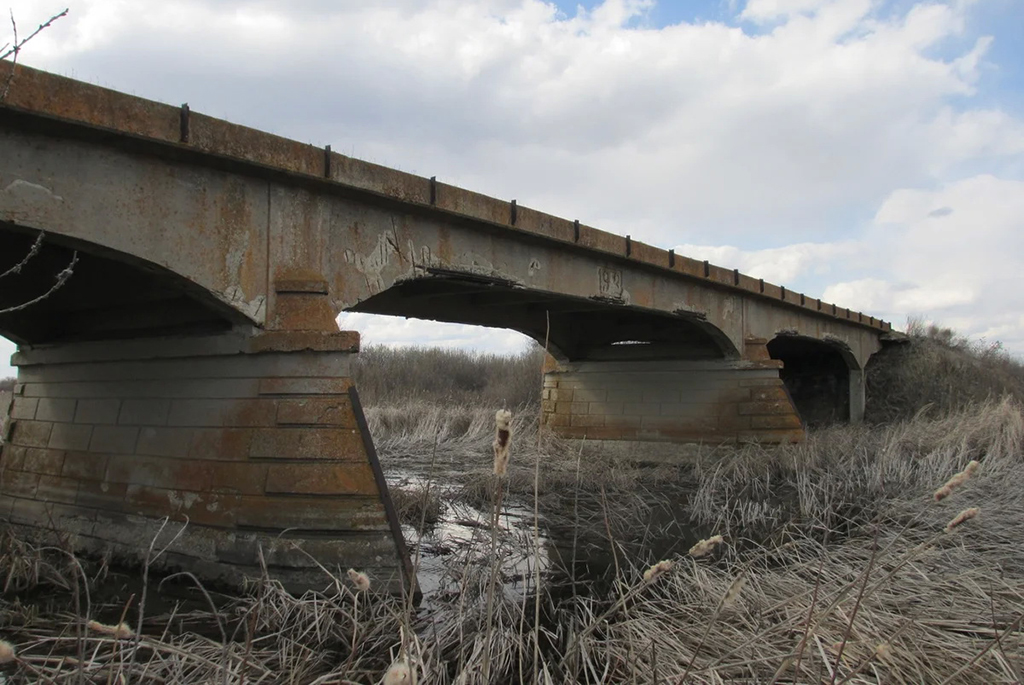 Мост через речку Горючка 1913 г.