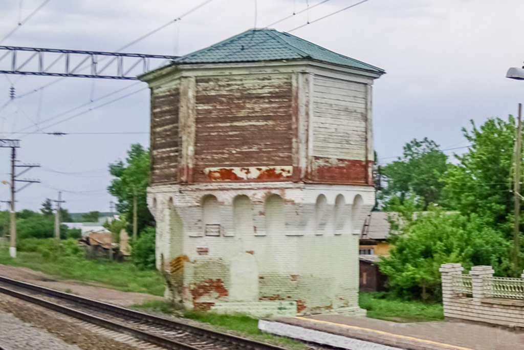 Двухъярусная водонапорная башня станция Лопуховка